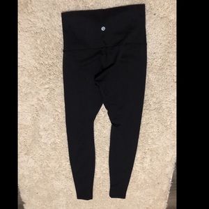 Lululemon wunder under full length black leggings